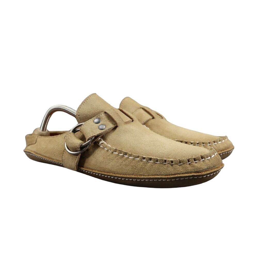 Quoddy Shoes Womens 10.5 Slip On Ring Mule Leather Handcrafted Fashion Comfort